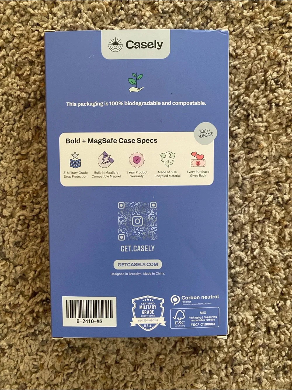 Casely Bold Rose to Fame Blue & White Rose Floral Case iPhone 13
